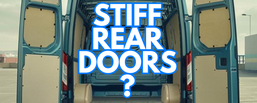 How to fix Ford Transit stiff rear doors.