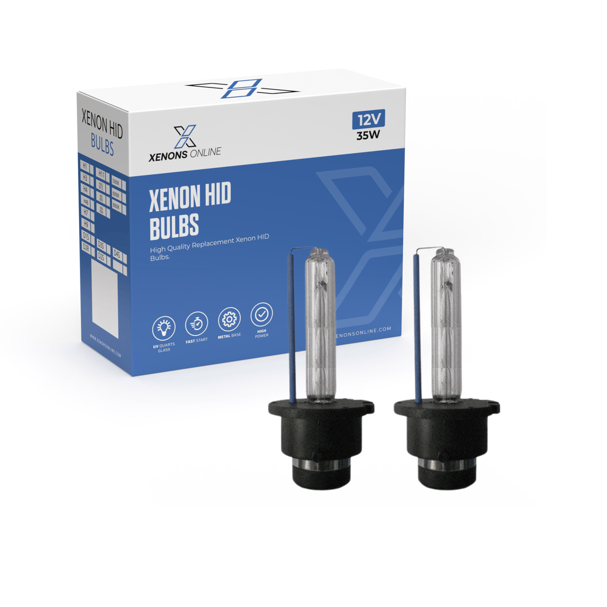 D2S 35w Replacement OEM Xenon HID Bulbs (Pair) — Xenons